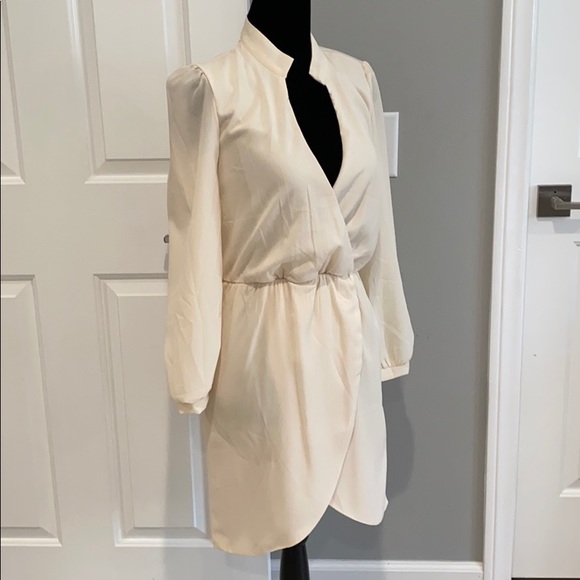 Cream Long Sleeve Tobi Dress - Picture 3 of 8